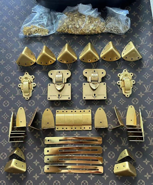 Gold Metal Turn Lock Clasp for Handbags & Purses