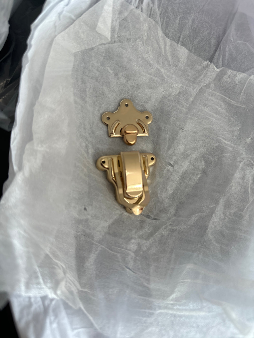 Gold Metal Decorative Hasp Lock Clasp for Bags & Cases
