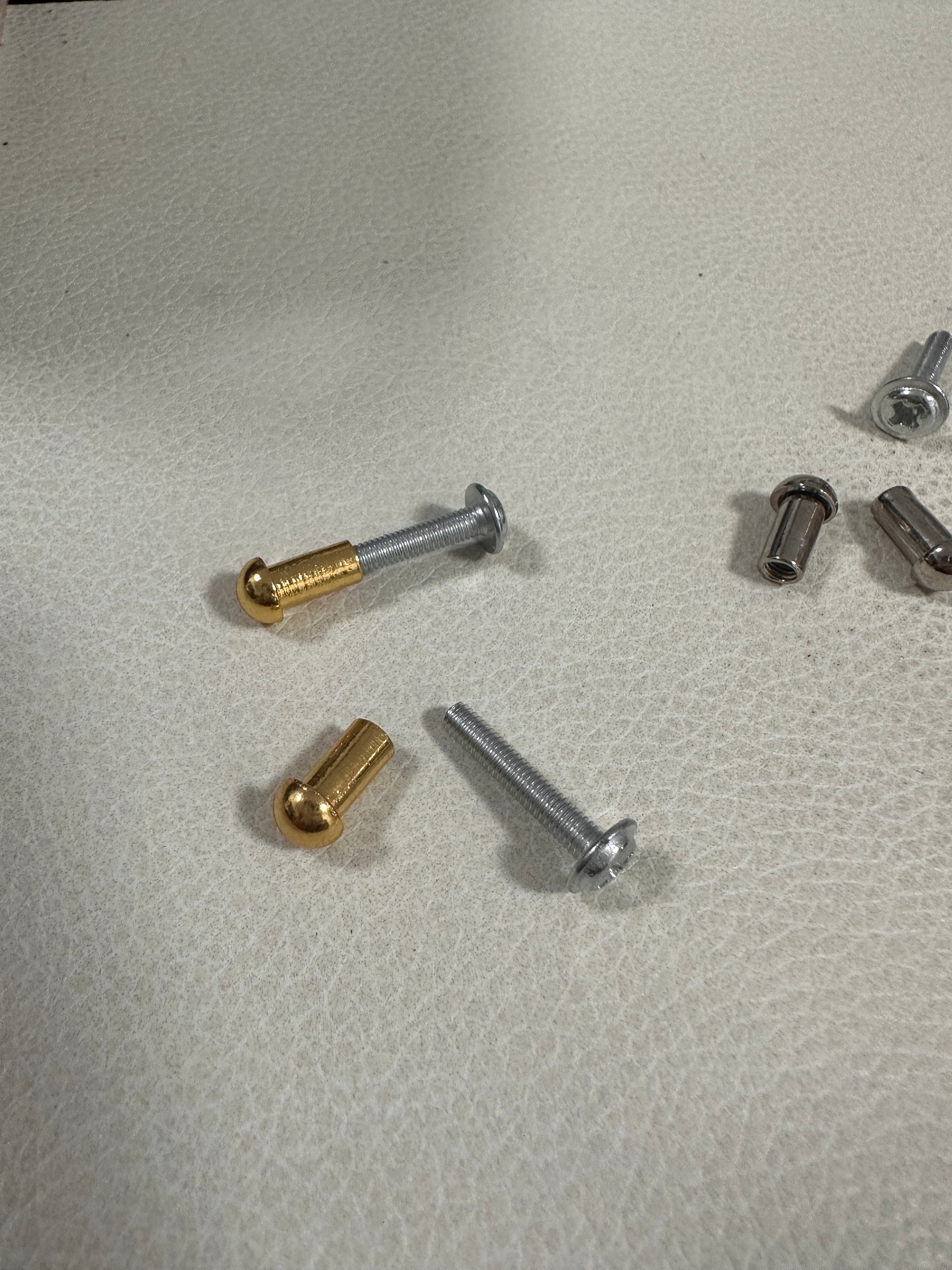6mm Round Head Chicago Screws – Bag Rivets / Binding Posts