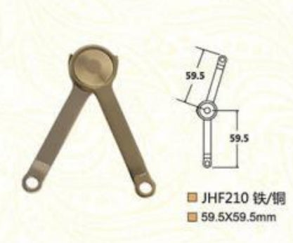 Metal Lid Stay Hinge JHF210 for Trunks & Jewelry Boxes