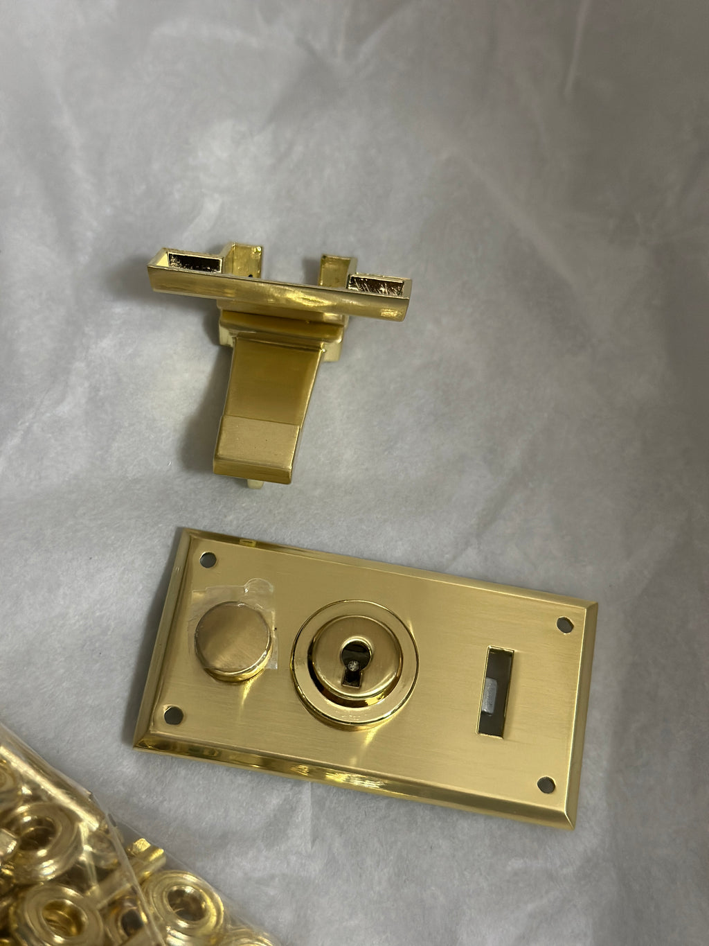 Vintage Metal Briefcase Turn Lock Clasp with Key