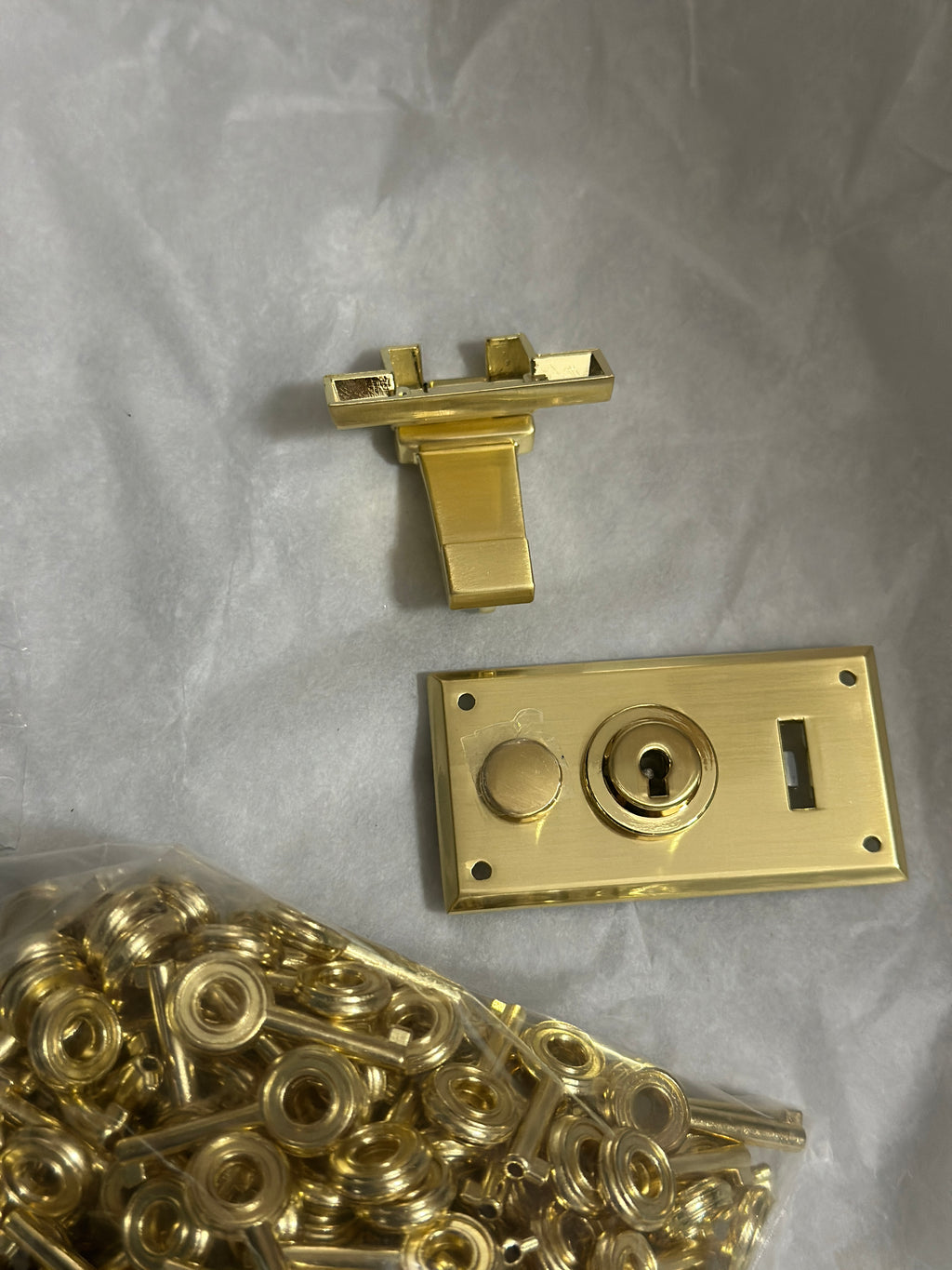Vintage Metal Briefcase Turn Lock Clasp with Key