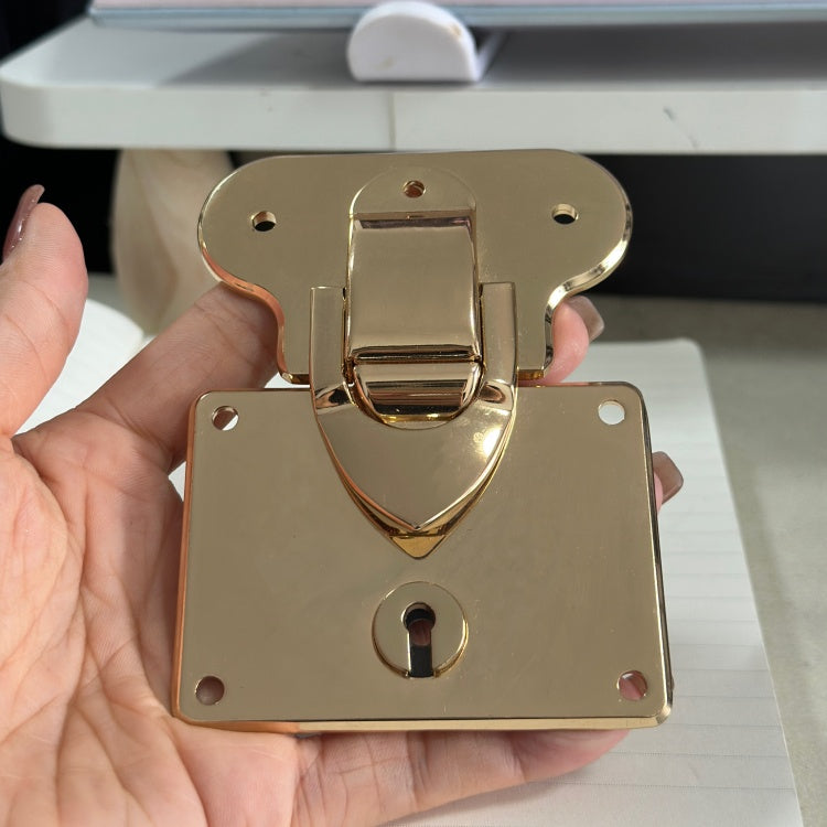 Gold Metal Turn Lock Clasp for Handbags & Purses