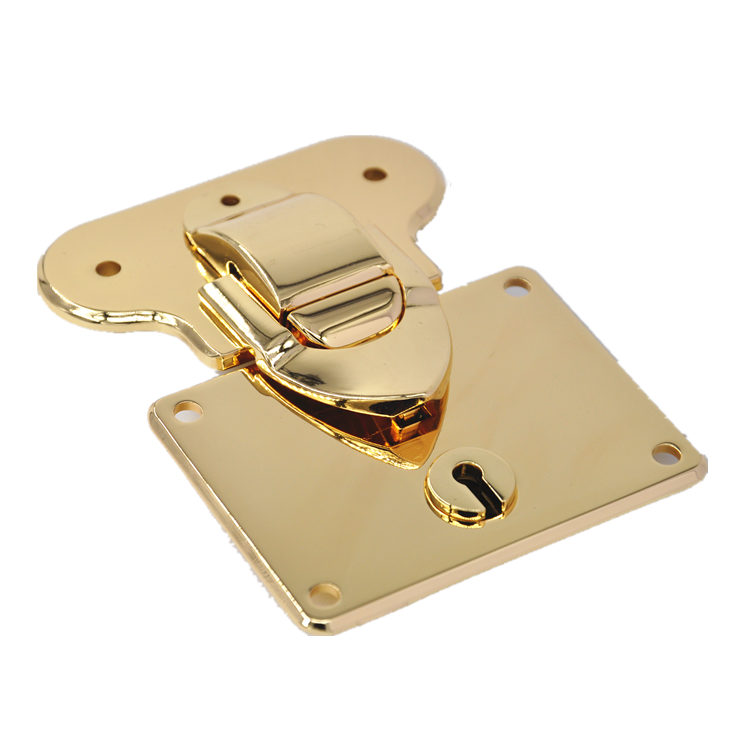 Gold Metal Turn Lock Clasp for Handbags & Purses