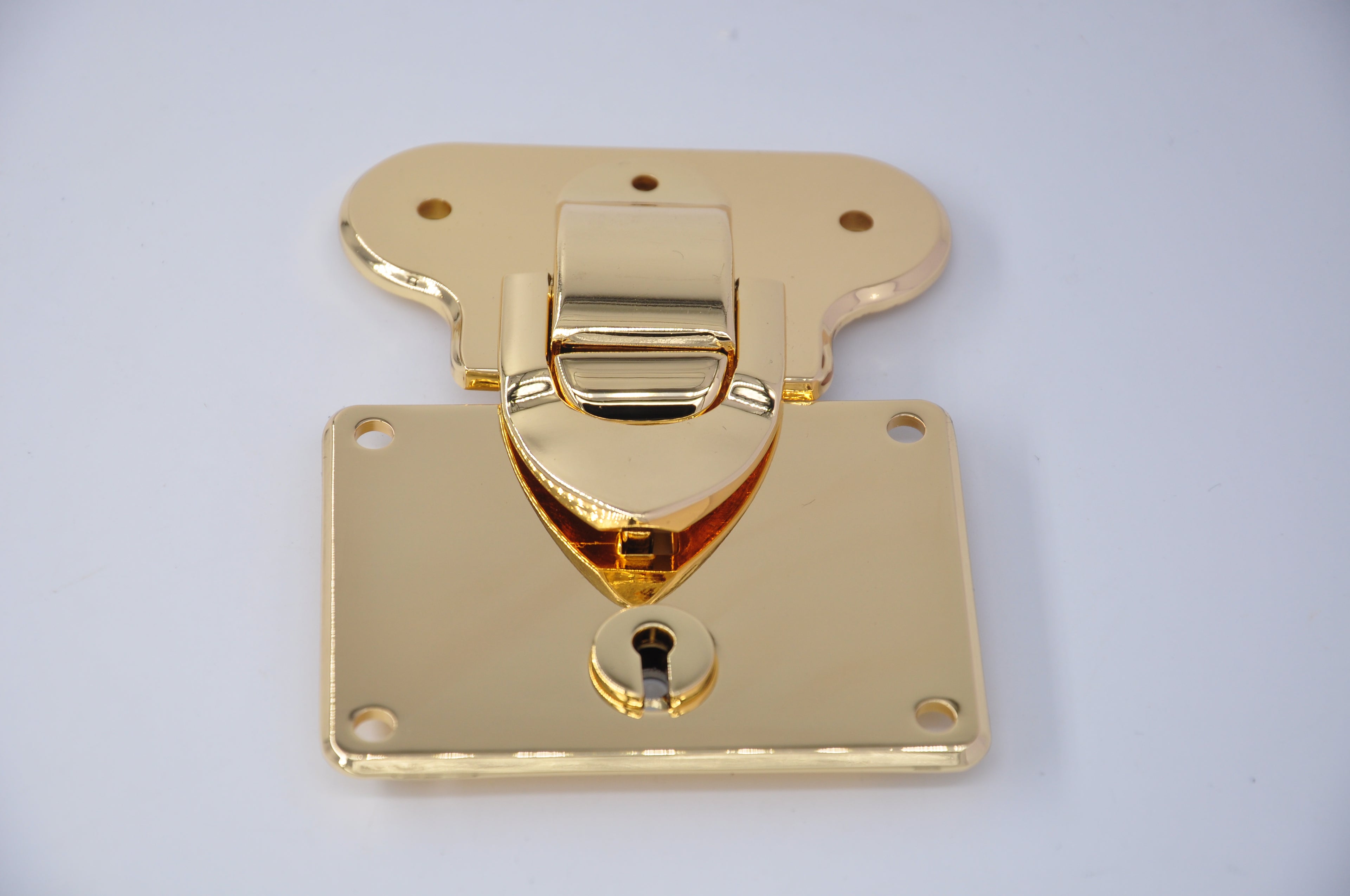 Gold Metal Turn Lock Clasp for Handbags & Purses