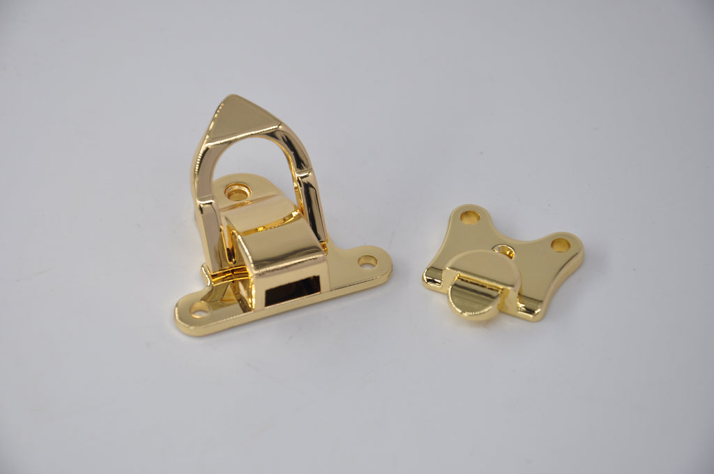 Gold Metal Toggle Hasp Lock Clasp for Bags & Cases