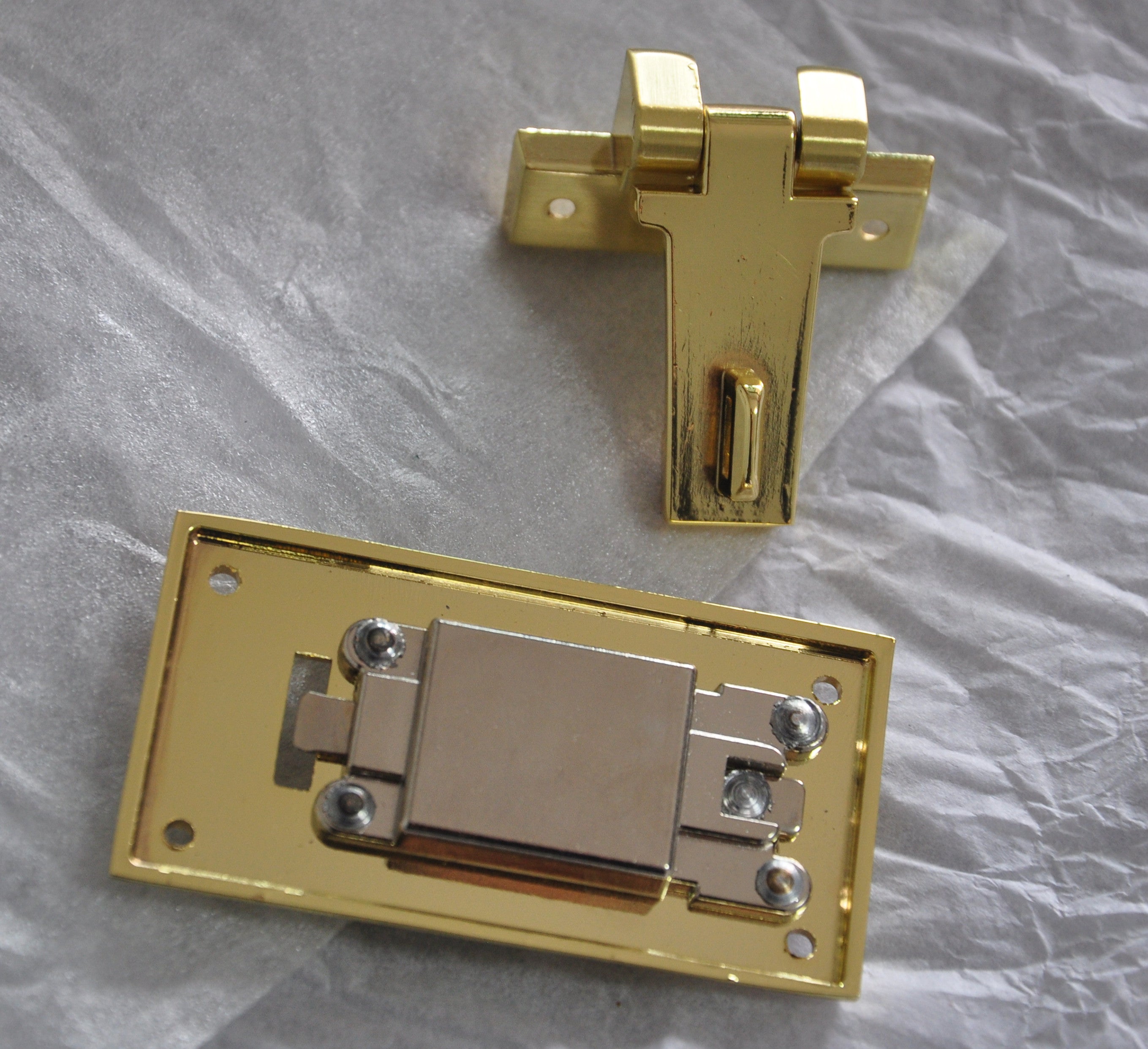 Vintage Metal Briefcase Turn Lock Clasp with Key