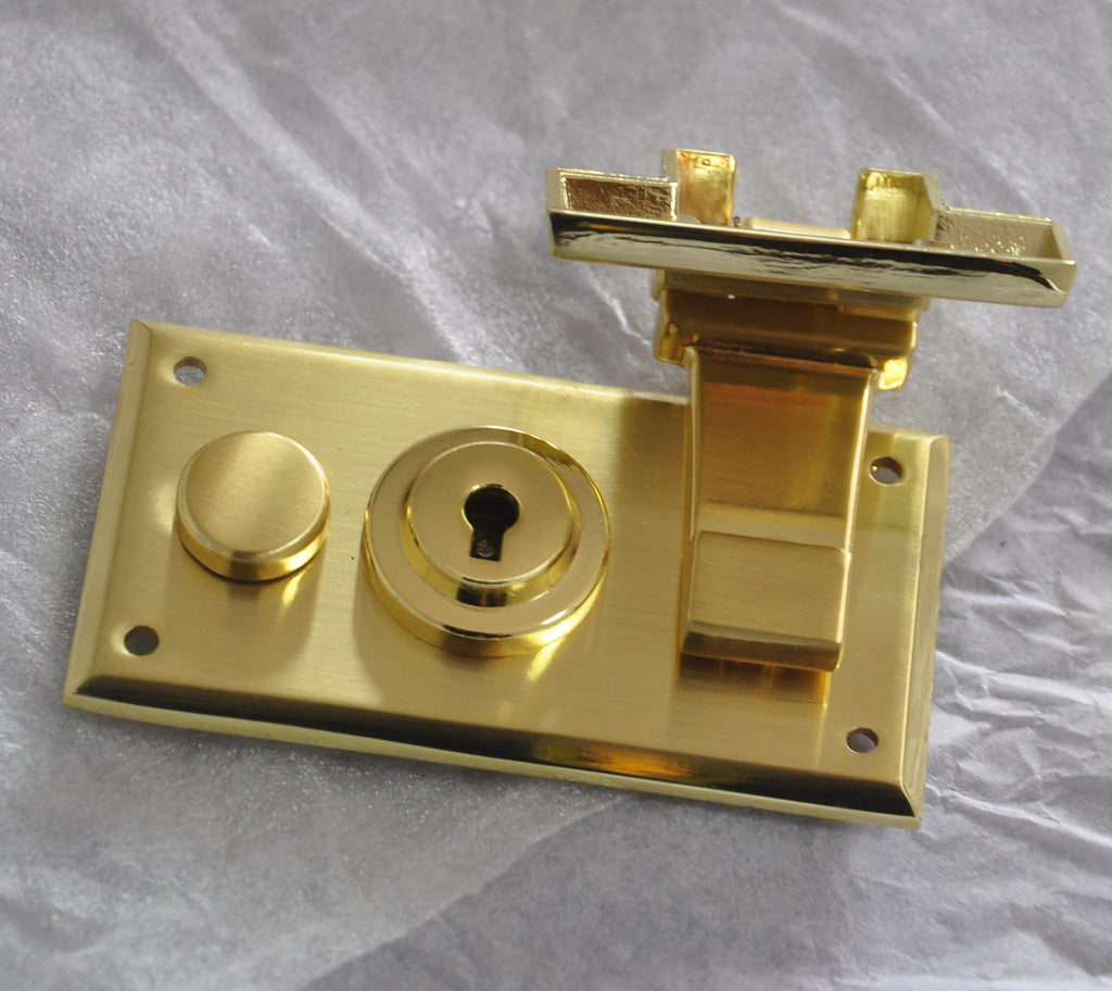 Vintage Metal Briefcase Turn Lock Clasp with Key