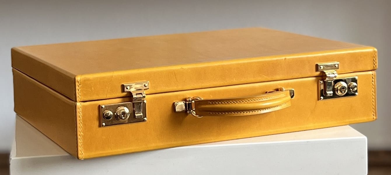 Vintage Metal Briefcase Turn Lock Clasp with Key