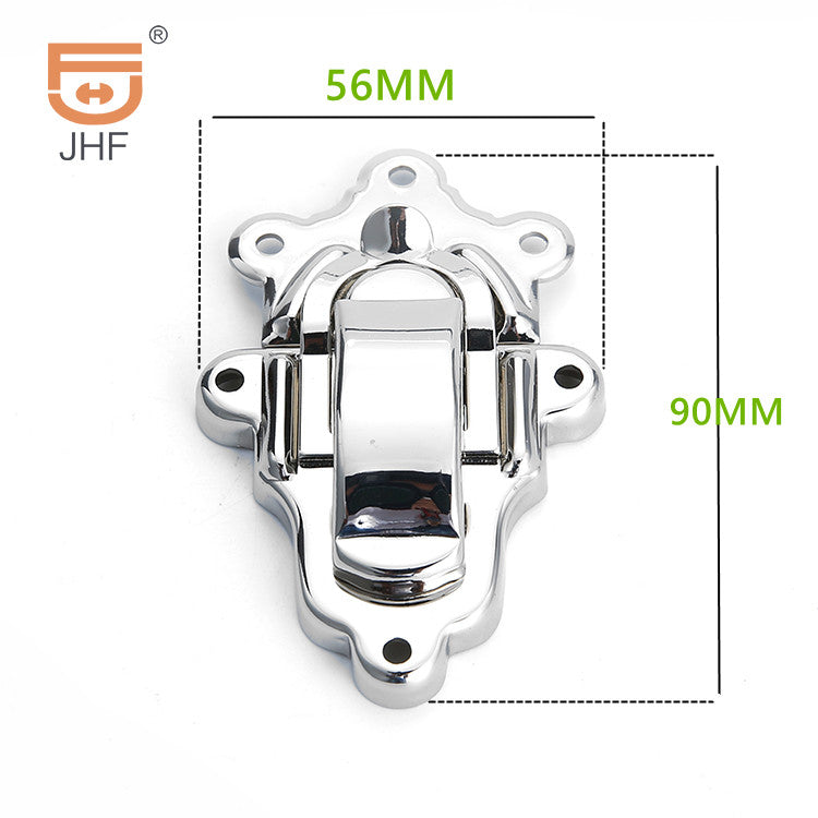 Decorative Metal Hasp Lock Clasp for Bags & Cases – 56×90mm