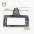 Metal Label Frame Pull Handle JHF189 58x46mm for Trunks & Drawers