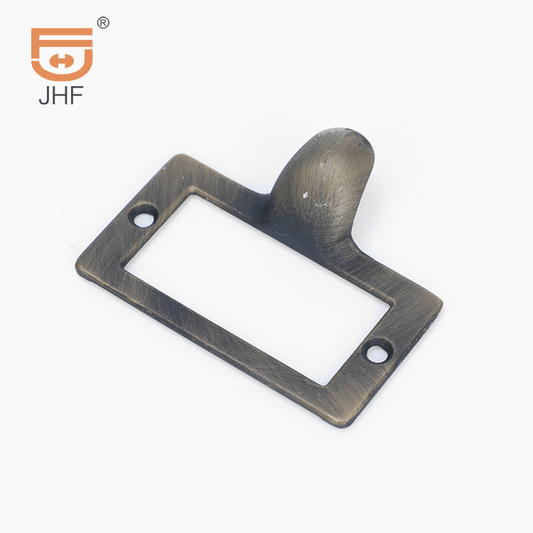 Metal Label Frame Pull Handle JHF189 58x46mm for Trunks & Drawers