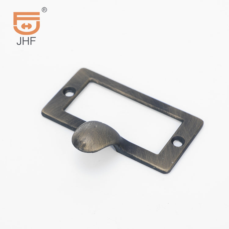 Metal Label Frame Pull Handle JHF189 58x46mm for Trunks & Drawers