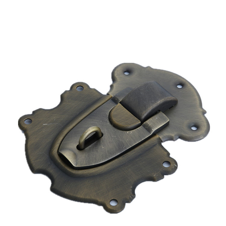JHF199 Vintage Trunk Latch | Antique Bronze Toggle Clasp for Bags & Cases