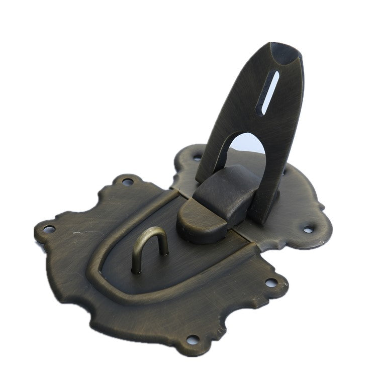 JHF199 Vintage Trunk Latch | Antique Bronze Toggle Clasp for Bags & Cases