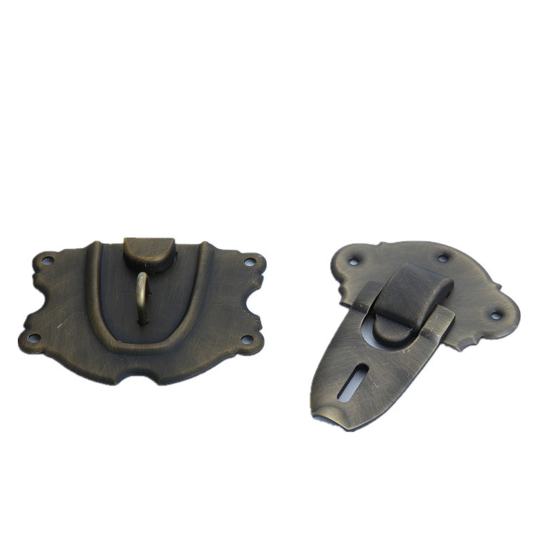JHF199 Vintage Trunk Latch | Antique Bronze Toggle Clasp for Bags & Cases