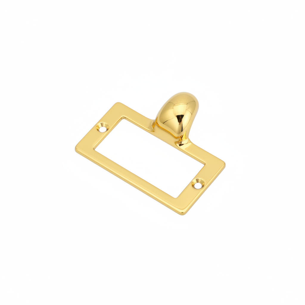 JHF189 label frame pull handle gold finish