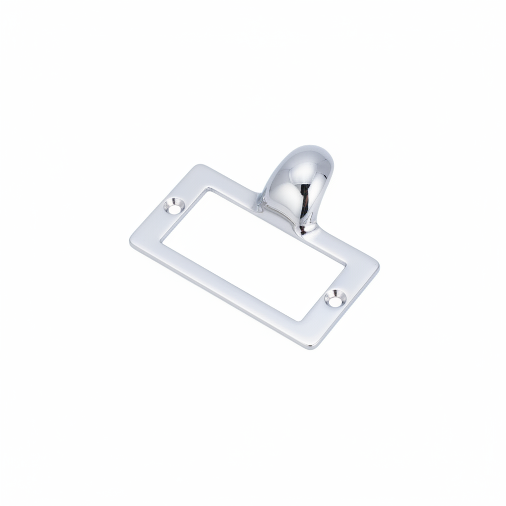 JHF189 label frame pull handle silver finish