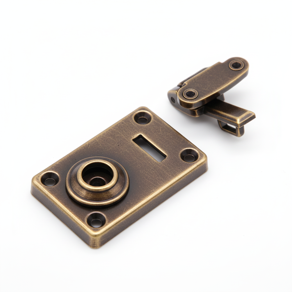 JHF263 trunk clasp lock antique bronze finish