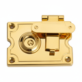 JHF198 keyed trunk clasp lock gold finish