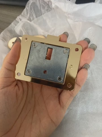 Gold Metal Turn Lock Clasp for Handbags & Purses